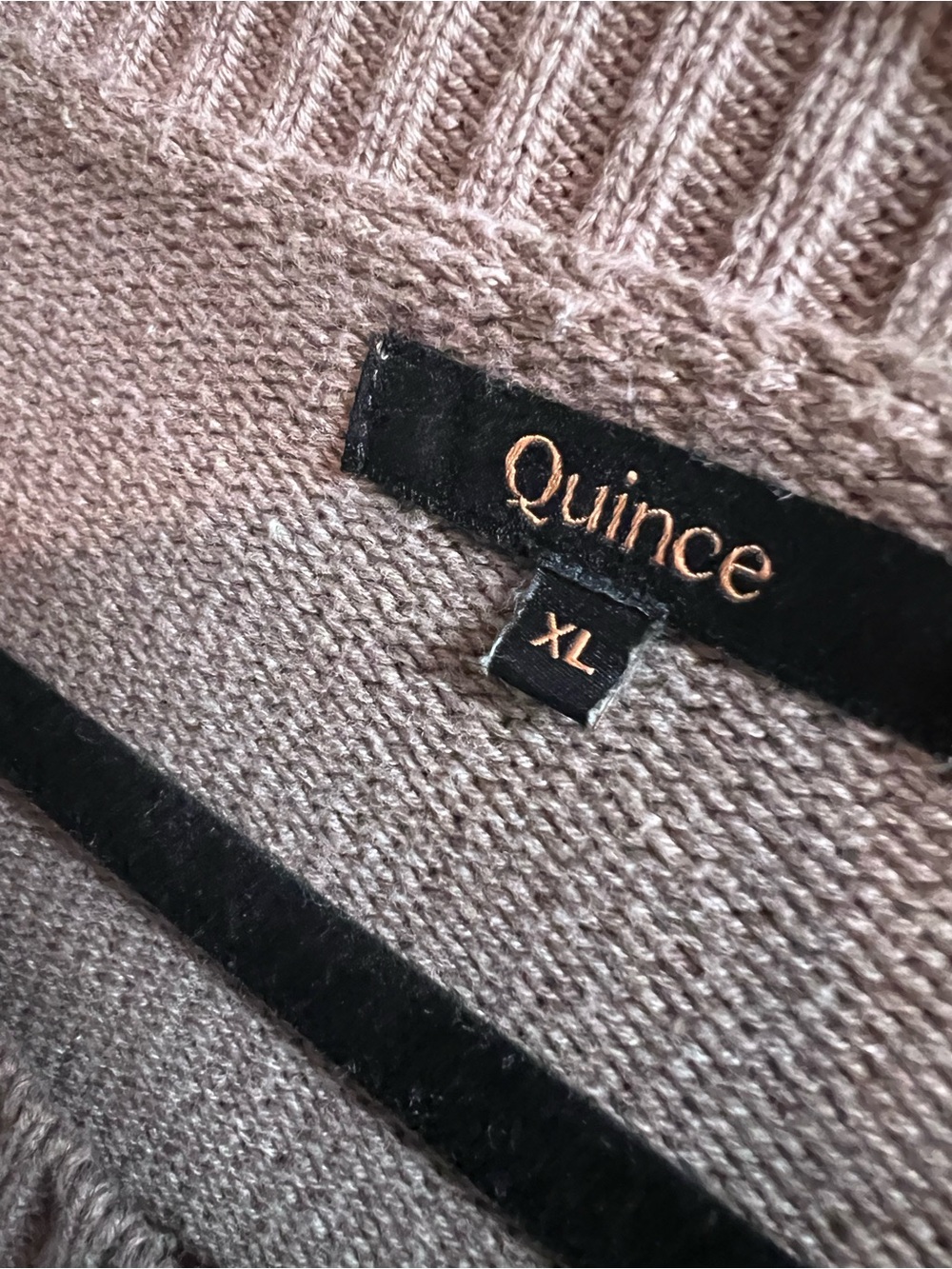 QUINCE Cocoa Brown Relaxed Fit Organic Cotton Quiet Luxury Crewneck Sweater, XL - Picture 13 of 13